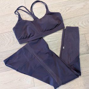 SET: Top & Leggings 💜 Dark Purple (top AND pant)
